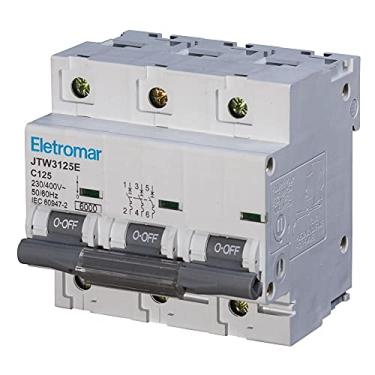Imagem de Disjuntor Tripolar/Trifásico P3 Din Curva C JW - Eletromar 70A