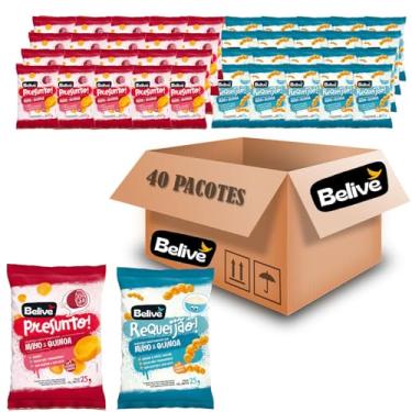 Imagem de Kit Snacks BELIVE Requeijão (20x) Presunto (20x) 25g