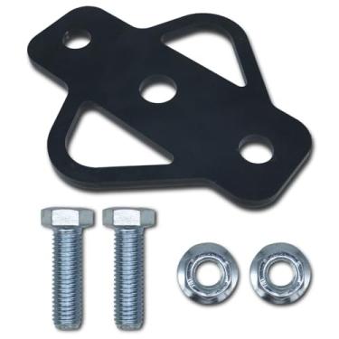 Imagem de Adaptador de engate de reboque de 3 vias com parafuso compatível com acessórios de engate ATV de 3 vias para carrinho de golfe, trator, jardim, reboque, bola de reboque, corrente e alça de reboque