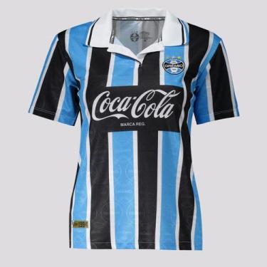 Imagem de Camisa Grêmio Retrô 1994 Feminina Listrada - Betel, M