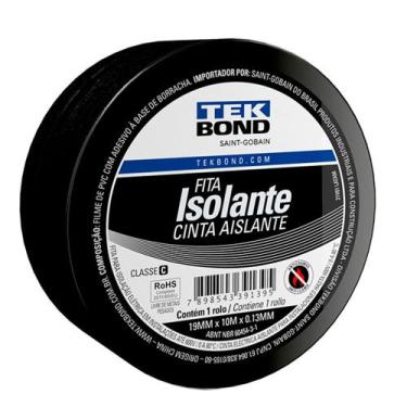 Imagem de Fita isolante 19 mm x 10 metros - Tekbond - TekBond