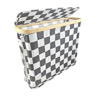 Imagem de Ioensy Caixa de armazenamento de papel higiênico, caixa de armazenamento dobrável com tampa, economiza espaço, lixeira de lenços de papel, suporte de lenços, Style B