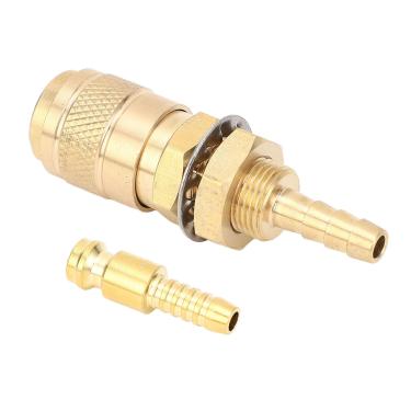 Imagem de Gás Refrigerado de água Conexão Rápida de Adaptadores de Latão Duradouros para Soldagem Conexão Com água Tocha a Gás, Adequado para Máquinas de Soldagem (6mm)