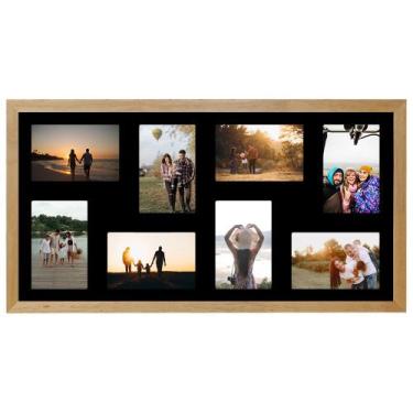 Imagem de Quadro Multifotos 8 Fotos 10x15 Porta Retrato de Parede 30x60 - SHD So
