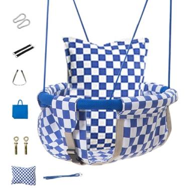 Imagem de Balanço para crianças | Balanço de rede ajustável | Conjunto de balanço infantil para ambientes internos e externos, acessórios de playground para crianças, balanço ajustável para playground