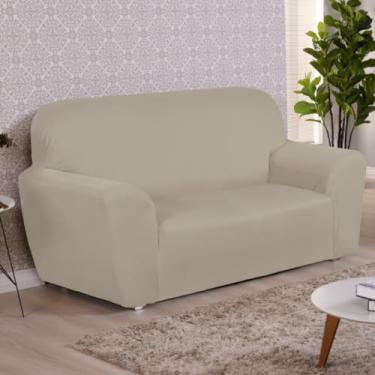 Imagem de Capa De Sofá Lisa Coladinha 2 e 3 ou 4 Lugares/Capa de Poltrona 1 Lugar (PALHA,2 Lugares)