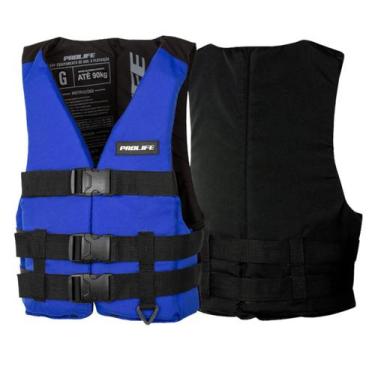 Imagem de Colete Flutuador Eaf Prolife 70kg 90kg 110kg 130kg 150kg, Azul, G (Até