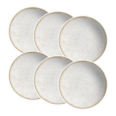 Imagem de Conjunto de 6 Pratos Fundo de Cerâmica Coup Organic 25cm - Alleanza