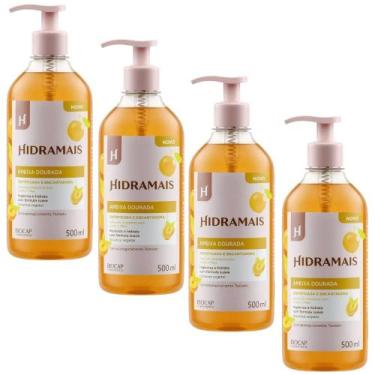 Imagem de Kit 4 Sabonete Gel Ameixa Dourada Sofisticada e Encantadora 500ml Hidr