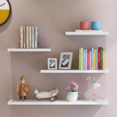 Imagem de Kit de Prateleiras - Combo 20/30/40/50* MDF Branco Suporte Decoração S