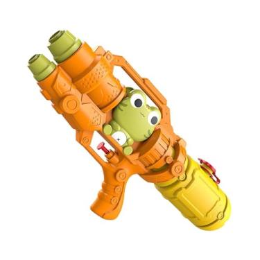 Imagem de YIJU Brinquedo de esguicho de água, brinquedo portátil para festa, spray de de praia para banheiras, festas em ambientes internos para crianças, Sapo Laranja