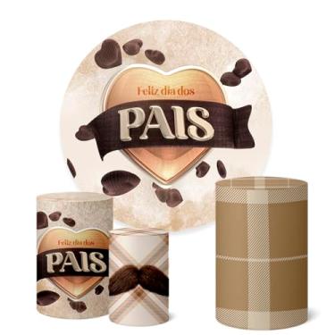 Imagem de Trio Capas Cilindro + Painel Sublimado Dia dos Pais (K1PAI0019)