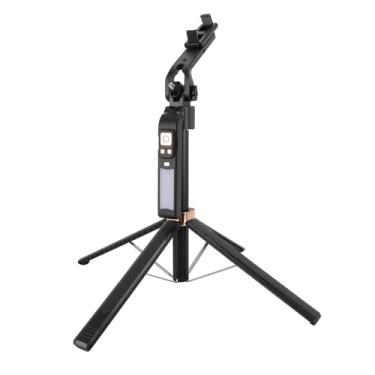 Imagem de Eujgoov Quadrupódico de Suporte de Telefone Extensível para Rastreamento Preciso de Face Automática e Aprimoramentos de Iluminação de Beleza para Vloggers