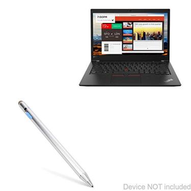 Imagem de BoxWave Caneta Stylus compatível com Lenovo ThinkPad T480s com tela sensível ao toque (35.6 cm) - AccuPoint Active Stylus, caneta eletrônica com ponta ultrafina - prata metálica