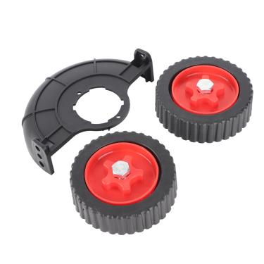 Imagem de Rodas de Suporte Ajustáveis ​​auxiliares, Rodas de Cortador de Grama Portáteis Leves, Design Inovador, Rodas de Fixação de Aparador de Grama para Roçadeira a Gás/elétrica