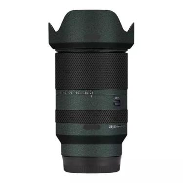 Imagem de Adesivo de câmera antiarranhões para tampa de lente para Tamron 28-200 mm adequado para Sony Mount película protetora protetor de corpo decalque 28-200 (verde turquesa)