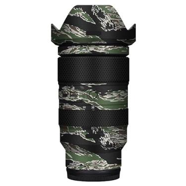 Imagem de 35 150 Película protetora para lente de câmera película protetora adesivo anti-arranhões adequado para Tamron 35-150 mm F2-2.8 adequado para Nikon Mount (Camuflagem listrada de íger)