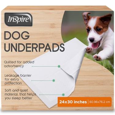 Imagem de Inspire Protetores Descartáveis Brancos 60 Unidades Para Incontinência, Cadeira Ou Cama, Treinamento Usar O Penico De Bebês E Idosos, Tapete Higiênico Filhotes Cães (76 Cm X Cm)
