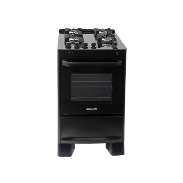 Imagem de Fogão de Piso 4 Bocas Suggar Max Glass Preto Bivolt