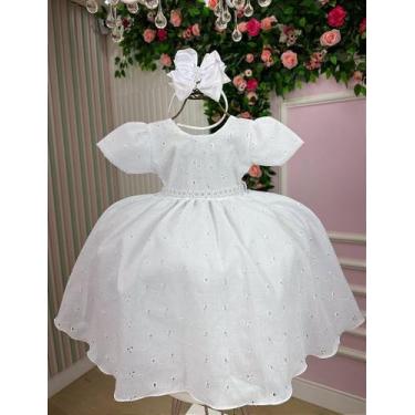 Imagem de Vestido Branco Bebe Lese Laise Festa Luxo - no-brand, 1, Branco