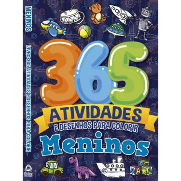 Imagem de Livro - Meninos Livro 365 Atividades e Desenhos para Colorir