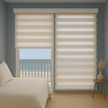 Imagem de Persiana Double Vision Sunny 200larg x 220alt Linho c/ bandô - Top Fle