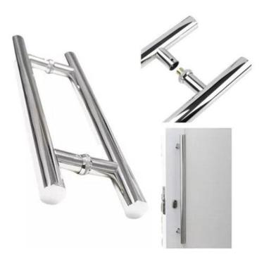 Imagem de Puxador Tubular Inox Polido Porta Piv/Alum/Vid/Mad 60Cm 32Mm