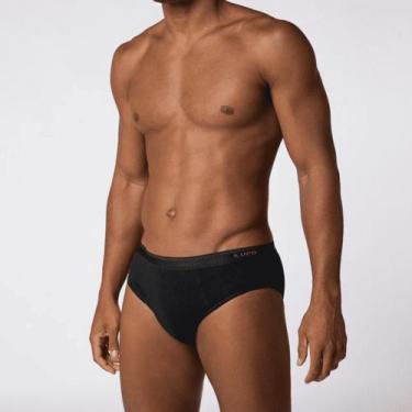 Imagem de Cueca Lupo Slip Algodão com Elastano 485-003, Preto, P