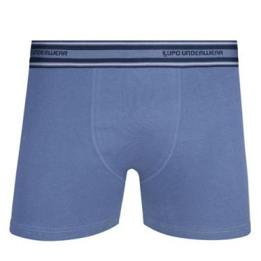 Imagem de Cueca Lupo Boxer Algodão com Elastano Infantil 141-003, Mescla cinza, 