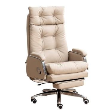 Imagem de ZzleoyuUUs-12 Cadeira de escritório premium confortável cadeira executiva de couro reclinável para casa e escritório cadeira de computador