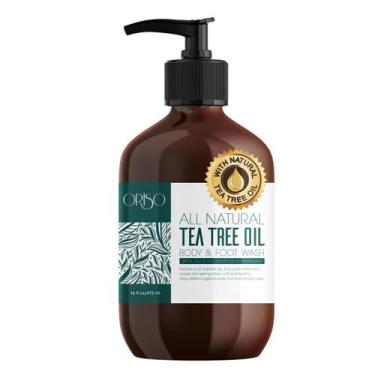 Imagem de Sabonete líquido ORISO Tea Tree Oil 480 ml ajuda a acne nos pés de atl