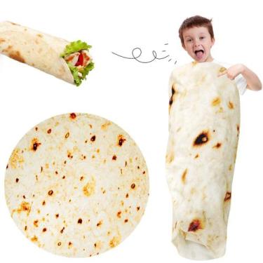 Imagem de Cobertor Lhedon Tortilla para crianças de 1 a 5 anos, flanela macia, 1