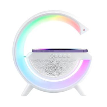 Imagem de Caixa De Som Luminária Led G Inteligente Carregador Indução - Bellator