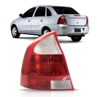 Imagem de Lanterna Traseira Corsa Sedan 2003 Á 2007 Ré Cristal - JCV, Esquerdo