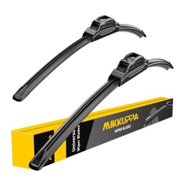 Imagem de MIKKUPPA 66 cm + 45 cm Palheta de limpador de para-brisa frontal – Durável estável e silenciosa – Desempenho adequado para todos os climas – Substituição do equipamento original (pacote com 2)