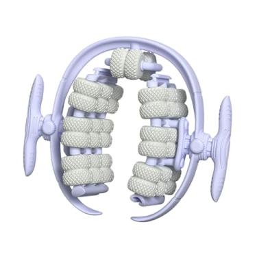Imagem de KiBcsLic Rolo de massagem com 40 rodas, ferramenta de massagem fáscia, rolo de perna removível para exercícios de braço, academia, casa, treino, Azul