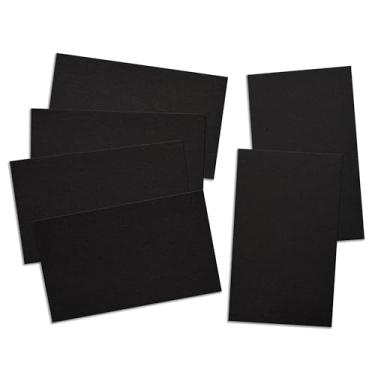 Imagem de ITZAMNA Mini cartolina de 8,9 x 5 cm, 230 g/m², para artesanato, scrapbook, etiquetas, desenho, cartões de notas, pacote com 100 unidades pretas