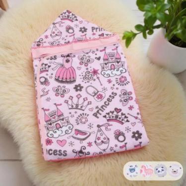 Imagem de Toalha De Banho Para Bebe Estampada Com Capuz Menino Menina - Maria's 