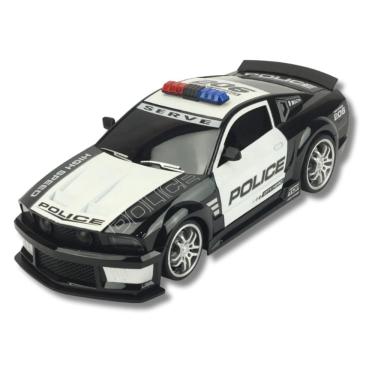 Imagem de Carro De Controle Remoto Policial Preto E Branco - Bbr Toys