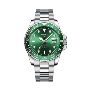 Imagem de Relógio De Luxo Masculino GMT NIBOSI Limitado Em Aço Inoxidável À Prov