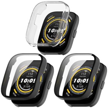 Imagem de Capa protetora de tela compatível com o relógio Amazfit Bip 5, cobertura total, capa de TPU, ultrafina, resistente a arranhões, capa protetora de tela para mazfit Bip 5