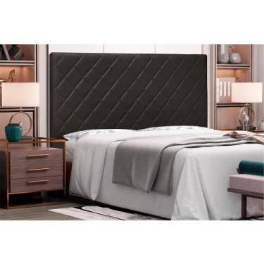 Imagem de Cabeceira Dubai Para Cama Box King 195 cm material sintético S04 - D'R