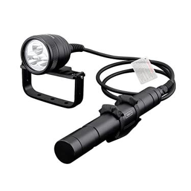 Imagem de Lâmpada de Mergulho Primária 3000LM da SegurityIng, 3 lâmpadas de Mergulho Cree XM-L2 LED Lanterna de Mergulho Subaquática de 274 metros para Mergulho Profissional/Caverna/Fotografia Subaquática (Pilhas Não Incluídas), 2M