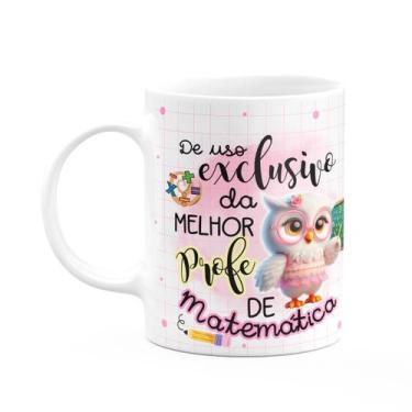 Imagem de Caneca - Uso exclusivo da melhor professora de matemática - JPS INFO