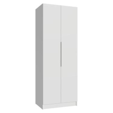 Imagem de Guarda-roupa Modulado 2 Portas 4 Prateleiras 1 Cabideiro Branco Neo Ma