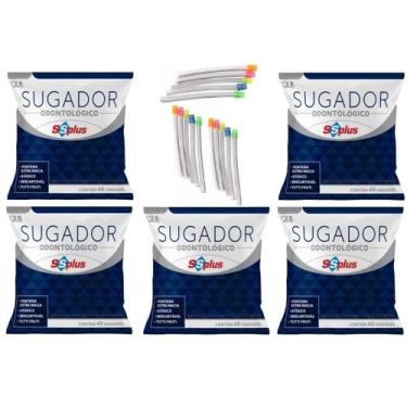 Imagem de Kit Sugador Odontologico Descartável Ssplus (5 Pct C/40)