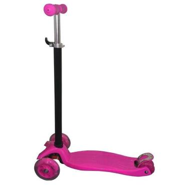 Imagem de Patinete Scooter 4 Rodas de Led Infantil - Rosa-Unissex