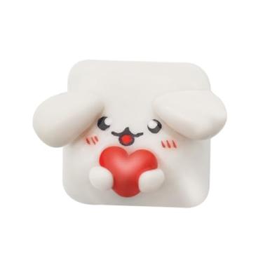 Imagem de Teclado artesanal de gato de desenho animado, capa artesanal 3D personalizada, capas de chave ESC de argila fofas, capas de substituição personalizadas para teclado mecânico Cherry MX (filhote de