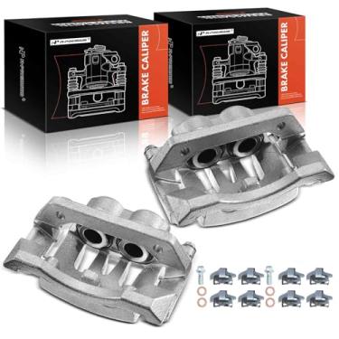 Imagem de A-Premium Conjunto de pinça de freio a disco com suporte compatível com modelos Ford selecionados - para F-250 Super Duty/F-350 Super Duty 2008 2009 2010 2011 2012 - lado do motorista traseiro e do