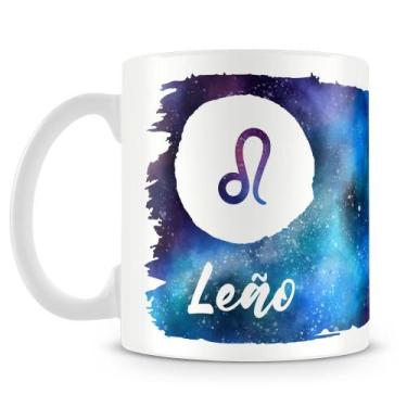 Imagem de Caneca Personalizada Signo de Leão - Porcelana Branca (Mod.2) - Amo Ca